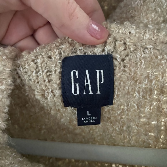GAP Soft Tan Cowl Neck Sweater - Picture 3 of 3